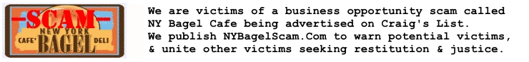 NY Bagel Scam